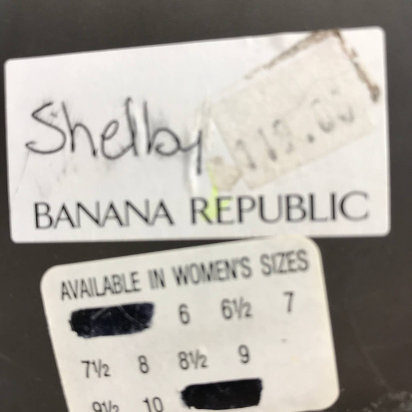 Banana Republic Boots Womens 7.5 Grey Suede Block Heel Fold Down Leather Shoes - Picture 2 of 12